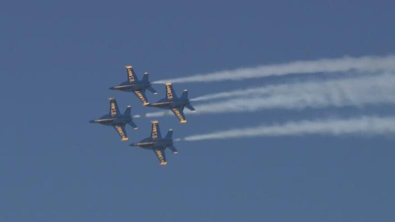 Blue Angels roar back over San Francisco after weather conditions threaten Fleet Week show — CBS Bay Area (KPIX), Mountain View Arts news