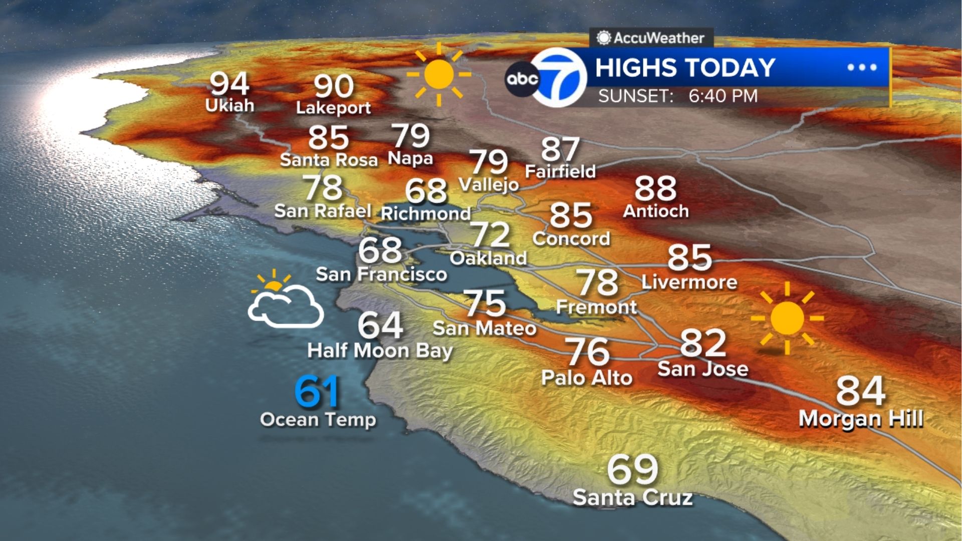 AccuWeather Forecast: Relief from heat is here with fog along the coast
       — ABC 7 Bay Area, Mountain View Community news