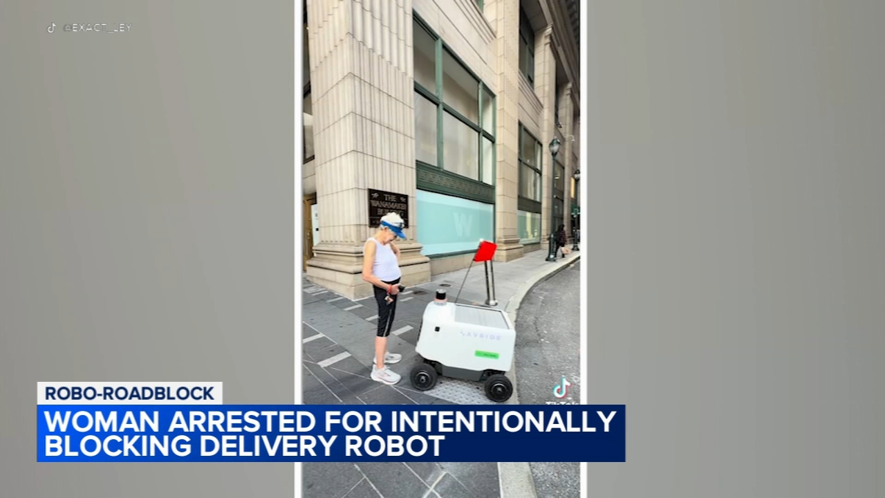 Woman arrested after blocking delivery robot in Philadelphia confrontation
— ABC 7 Bay Area