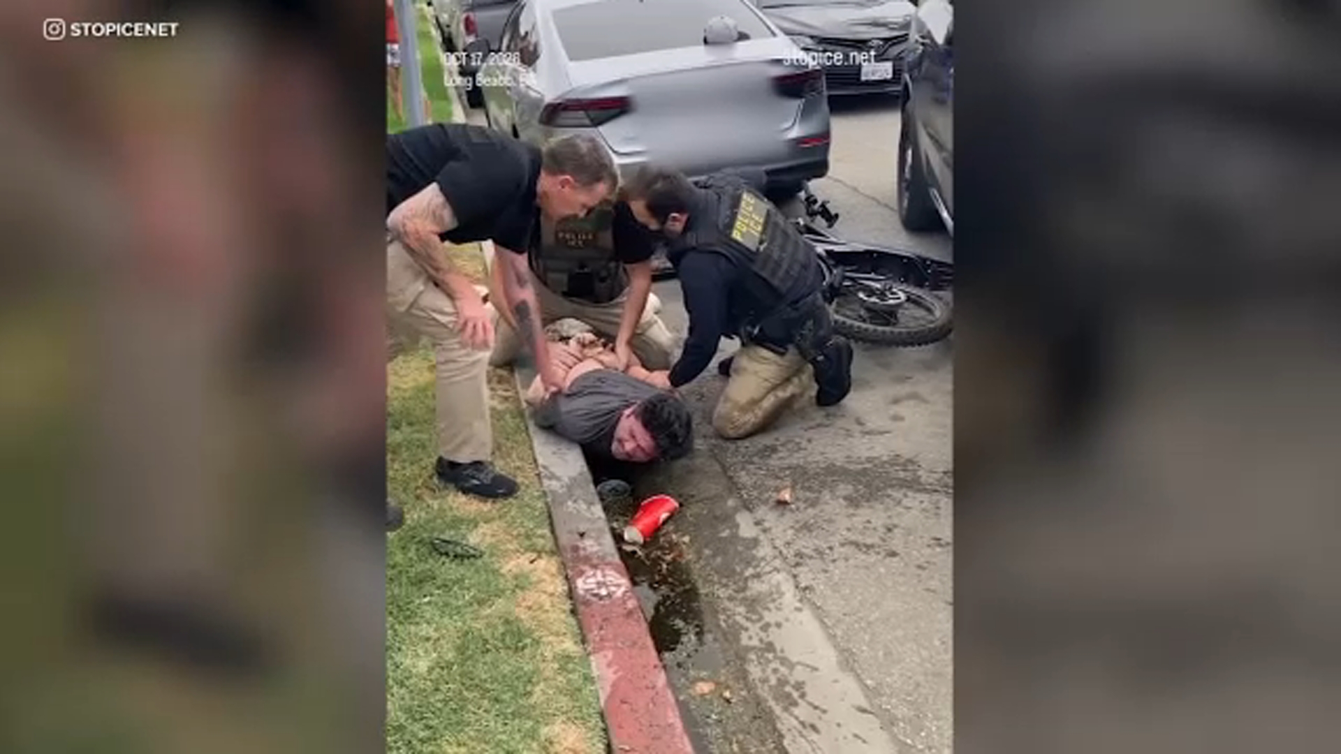 ICE agents accused of breaking man's arm in dramatic arrest caught on video in Long Beach
— ABC 7 Bay Area