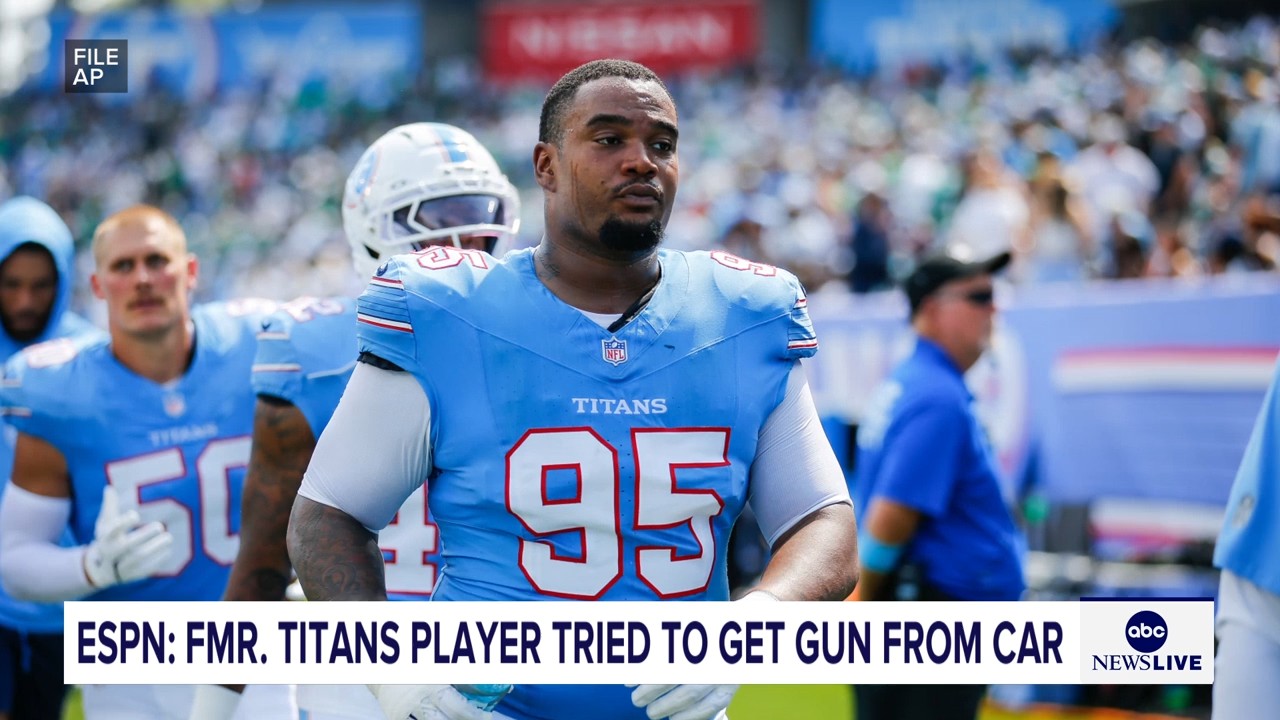 Jordan Elliott was released by Titans after pulling out gun in parking lot, coach Robert Saleh says
       — ABC 7 Bay Area, Mountain View Sports news