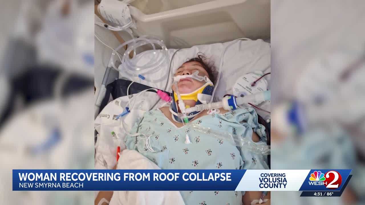 Mother of 2 recovering after roof collapse in New Smyrna Beach — WESH 2 Orlando, Mountain View Community news